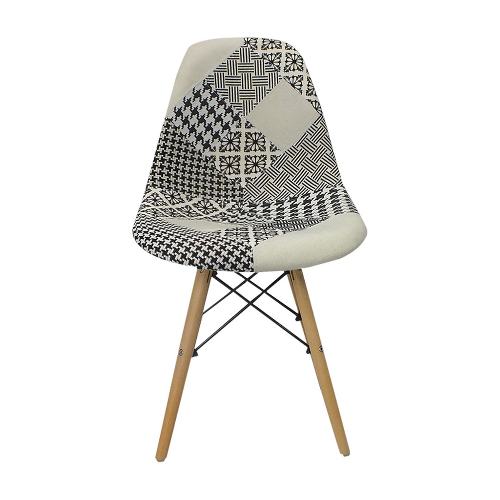 SILLA CAFETERIA EAMES TAPIZADA
