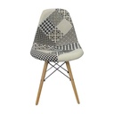SILLA CAFETERIA EAMES TAPIZADA