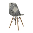 SILLA CAFETERIA EAMES TAPIZADA