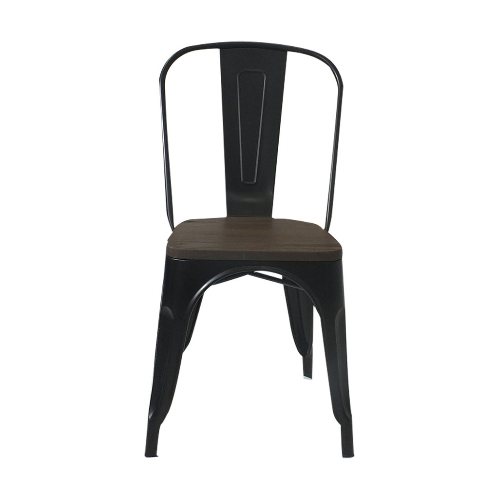 SILLA CAFETERIA TOLIX, ASIENTO DE MADERA