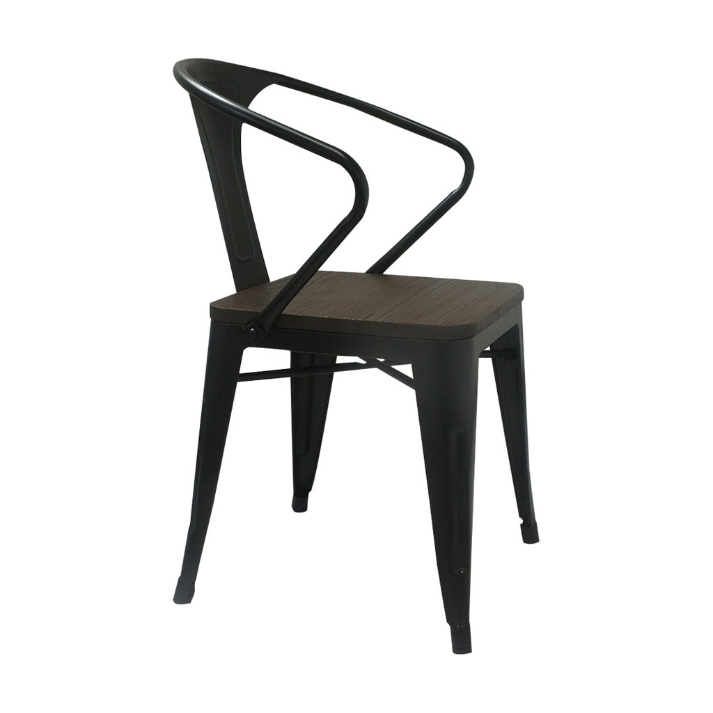 SILLA CAFETERIA TOLIX, CON BRAZOS METAL