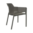 SILLA CAFETERIA TRAMONTINA NETRO, CON BRAZO