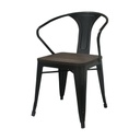 SILLA CAFETERIA TOLIX, CON BRAZOS METAL