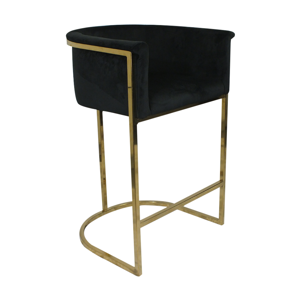 SILLA TABURETE EVA, BASE DORADA