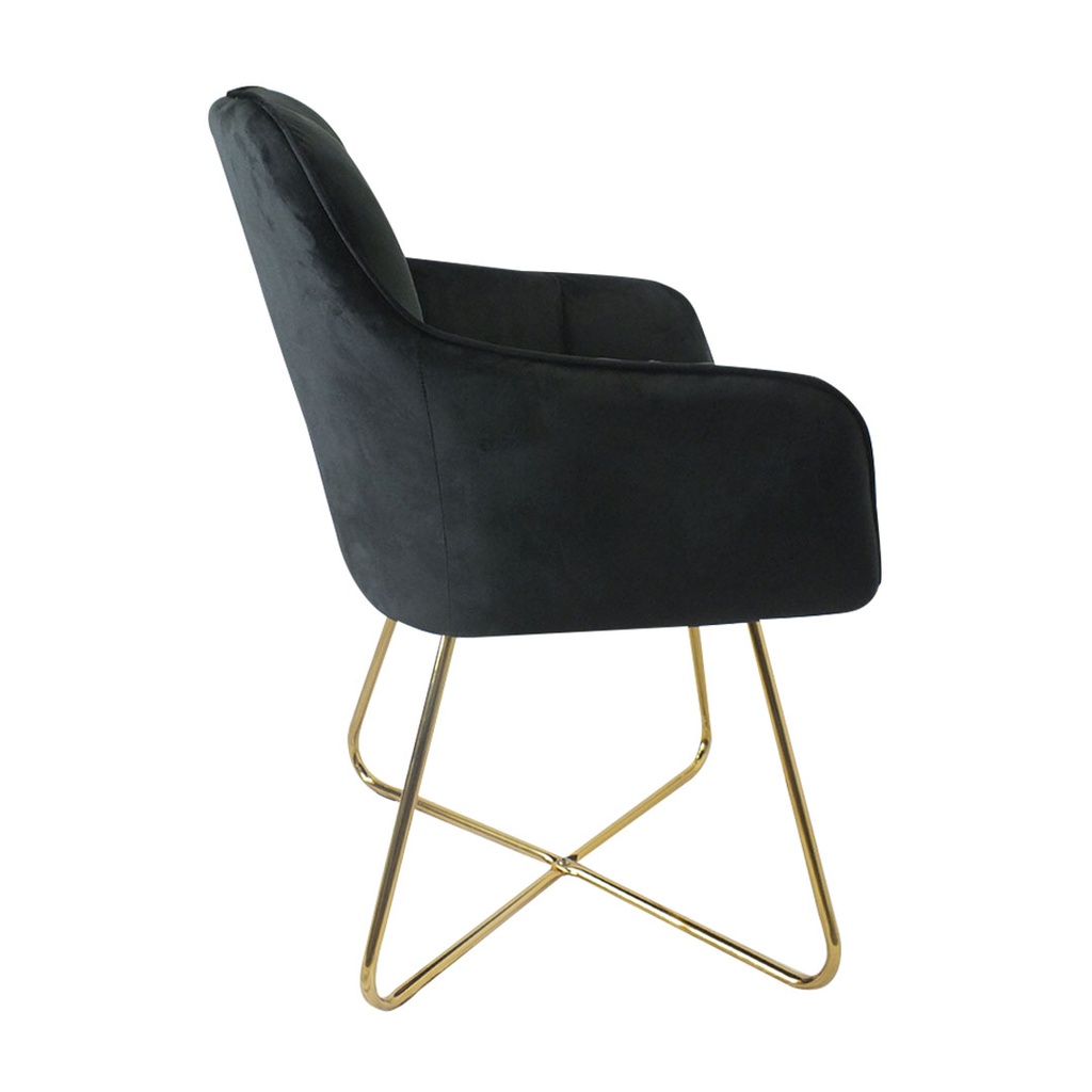 SILLON ARM KENDALL, BASE DORADA
