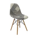 SILLA CAFETERIA EAMES TAPIZADA
