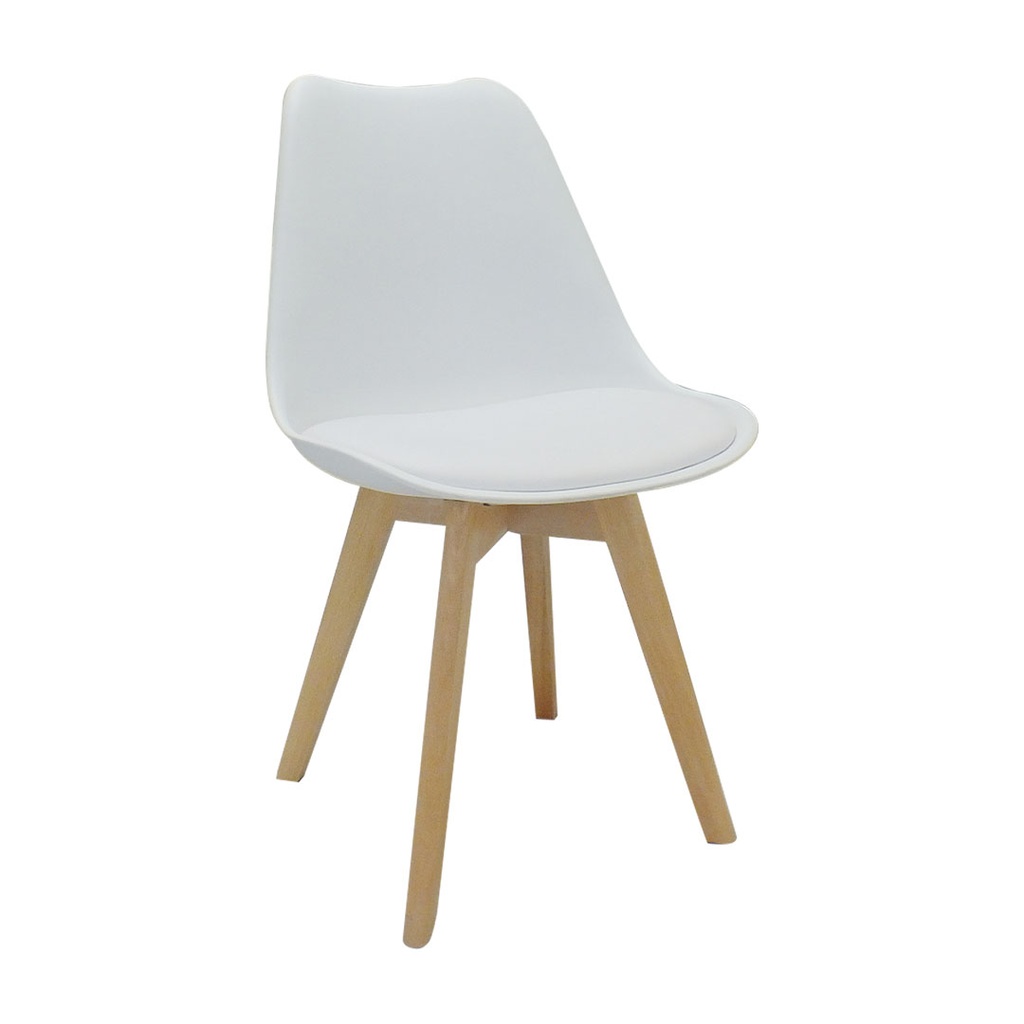 SILLA CAFETERIA TULIP, ASIENTO ACOLCHADO