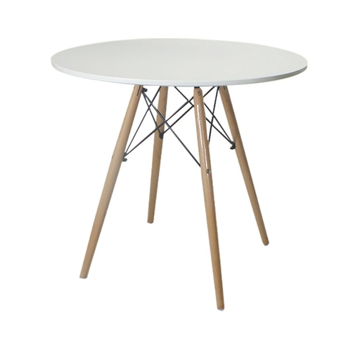 [TM0177] MESA INFANTIL EAMES, REDONDA, 60CM, ALTO 48CM CON DETALLE RETRO