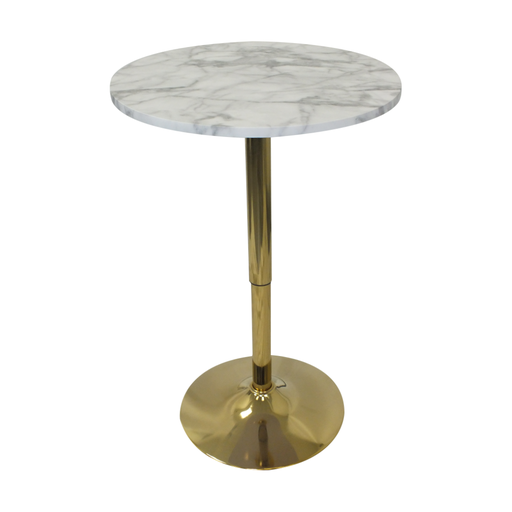 [TM0182] MESA MULTIFUNCIONAL LONDRES, BASE DORADA, MARMOLEADA