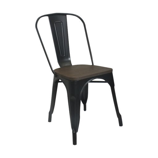 [SA0244] SILLA CAFETERIA TOLIX, ASIENTO DE MADERA