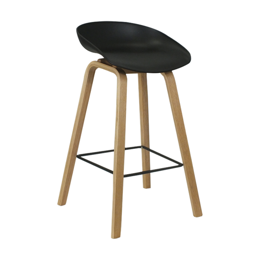 [ST0398] SILLA TABURETE TEPUY, ESTRUCTURA DE MADERA , ALTO 70CM