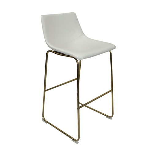 [ST0478] SILLA TABURETE CAMEL BASE DORADA